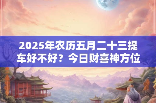 2025年农历五月二十三提车好不好？今日财喜神方位？