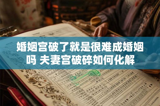 婚姻宫破了就是很难成婚姻吗 夫妻宫破碎如何化解