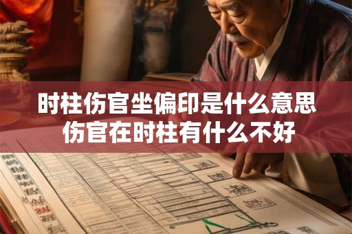 详细阅读:时柱伤官坐偏印是什么意思 伤官在时柱有什么不好 时柱伤官坐偏印是什么意思 伤官在时柱有什么不好