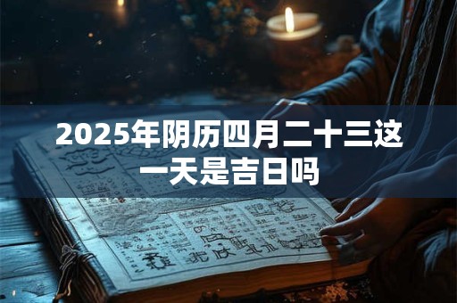 2025年阴历四月二十三这一天是吉日吗