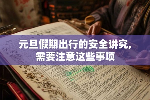 元旦假期出行的安全讲究,需要注意这些事项