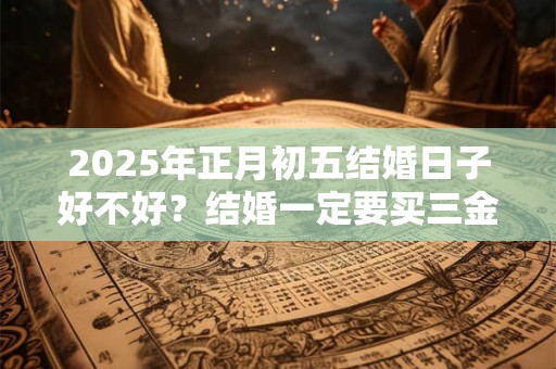 2025年正月初五结婚日子好不好?结婚一定要买三金吗? 2025年正月初五结婚日子好不好?结婚一定要买三金吗?
