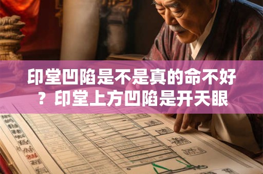 印堂凹陷是不是真的命不好？印堂上方凹陷是开天眼