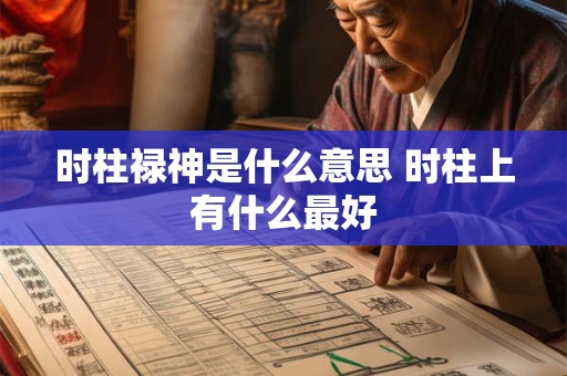 时柱禄神是什么意思 时柱上有什么最好