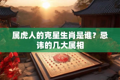 属虎人的克星生肖是谁？忌讳的几大属相