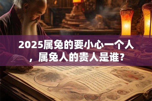 2025属兔的要小心一个人，属兔人的贵人是谁？