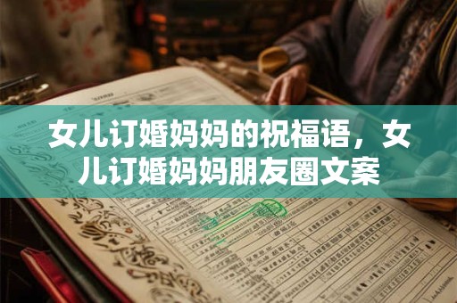 女儿订婚妈妈的祝福语，女儿订婚妈妈朋友圈文案