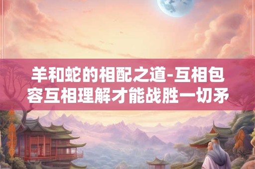 羊和蛇的相配之道-互相包容互相理解才能战胜一切矛盾