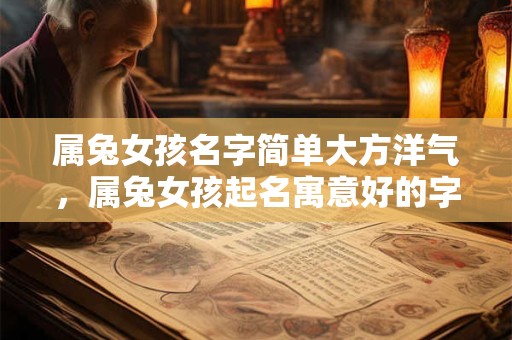 属兔女孩名字简单大方洋气，属兔女孩起名寓意好的字
