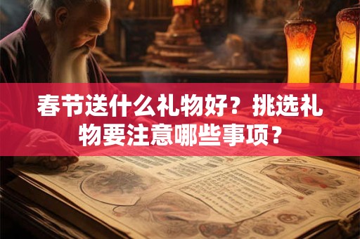 春节送什么礼物好？挑选礼物要注意哪些事项？