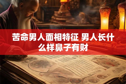 详细阅读:苦命男人面相特征 男人长什么样鼻子有财 苦命男人面相特征 男人长什么样鼻子有财