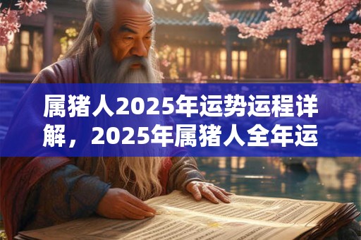 属猪人2025年运势运程详解，2025年属猪人全年运势