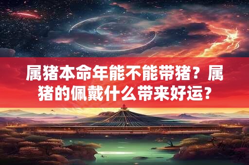 属猪本命年能不能带猪？属猪的佩戴什么带来好运？