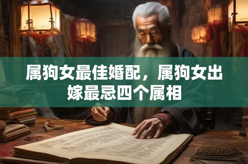 详细阅读:属狗女最佳婚配,属狗女出嫁最忌四个属相 属狗女最佳婚配,属狗女出嫁最忌四个属相