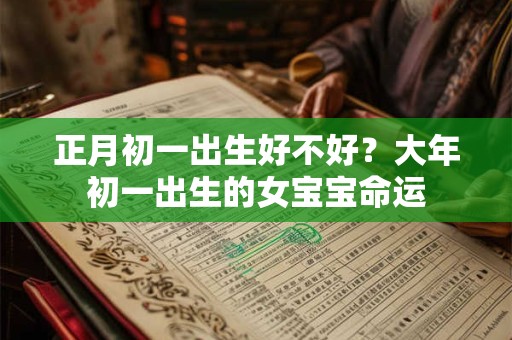 正月初一出生好不好？大年初一出生的女宝宝命运