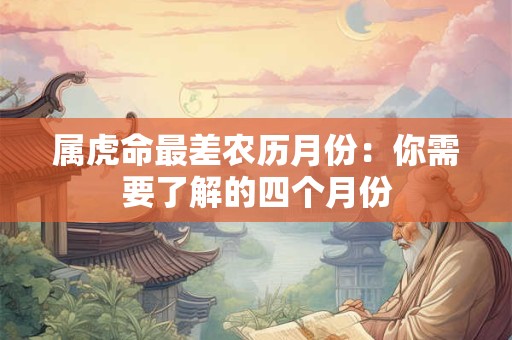 属虎命最差农历月份：你需要了解的四个月份