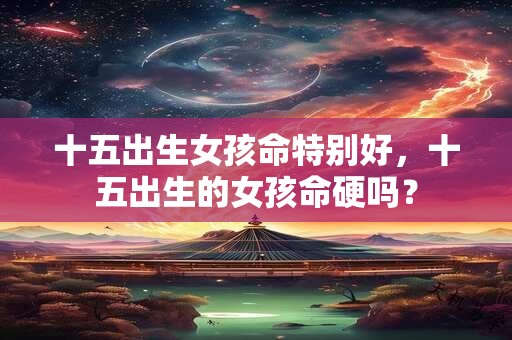 详细阅读:十五出生女孩命特别好,十五出生的女孩命硬吗? 十五出生女孩命特别好,十五出生的女孩命硬吗?
