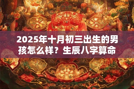 2025年十月初三出生的男孩怎么样？生辰八字算命
