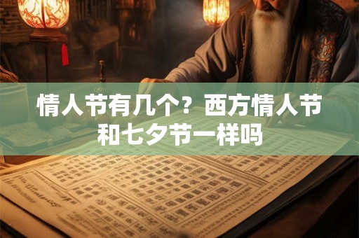 情人节有几个？西方情人节和七夕节一样吗