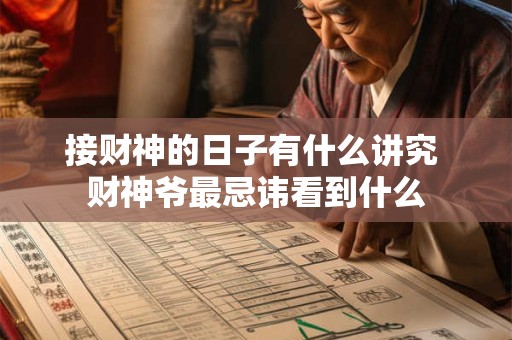 详细阅读:接财神的日子有什么讲究 财神爷最忌讳看到什么 接财神的日子有什么讲究 财神爷最忌讳看到什么