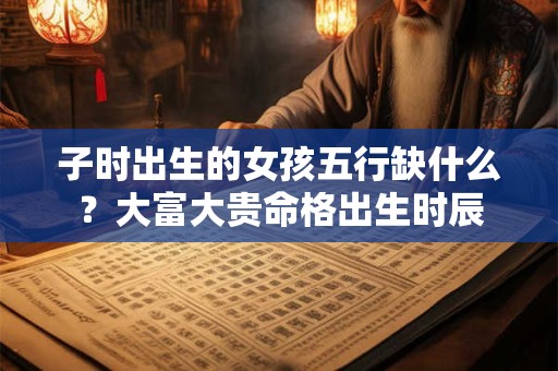 子时出生的女孩五行缺什么？大富大贵命格出生时辰