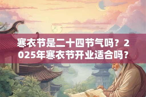 寒衣节是二十四节气吗？2025年寒衣节开业适合吗？