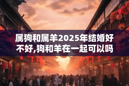 属狗和属羊2025年结婚好不好,狗和羊在一起可以吗？