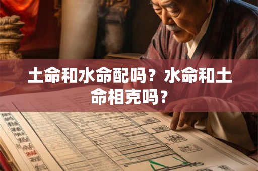 土命和水命配吗?水命和土命相克吗? 土命和水命配吗?水命和土命相克吗?