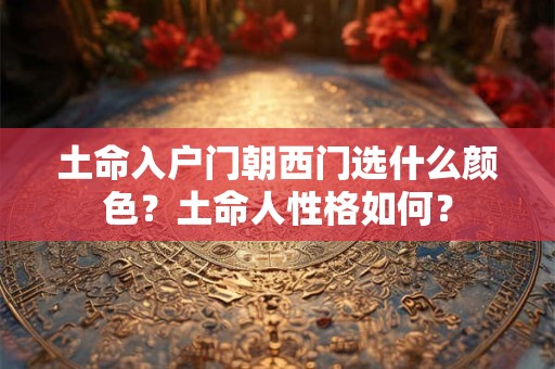 土命入户门朝西门选什么颜色？土命人性格如何？