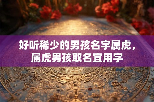 好听稀少的男孩名字属虎，属虎男孩取名宜用字