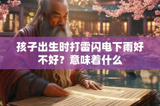 孩子出生时打雷闪电下雨好不好？意味着什么