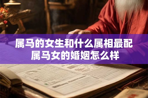 属马的女生和什么属相最配 属马女的婚姻怎么样