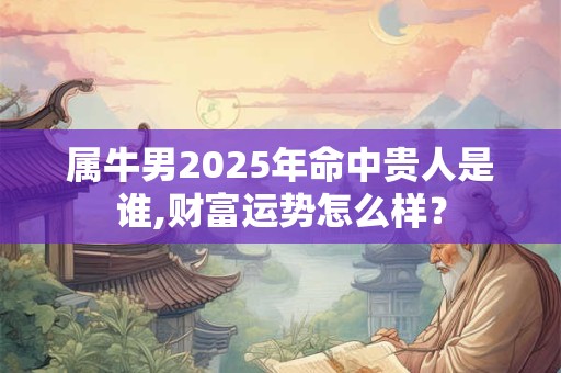 属牛男2025年命中贵人是谁,财富运势怎么样？