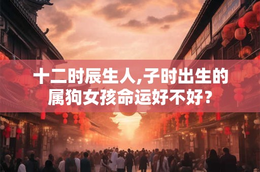 十二时辰生人,子时出生的属狗女孩命运好不好？