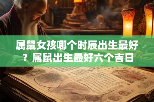 详细阅读:属鼠女孩哪个时辰出生最好?属鼠出生最好六个吉日 属鼠女孩哪个时辰出生最好?属鼠出生最好六个吉日