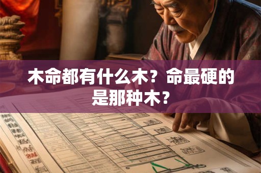 木命都有什么木？命最硬的是那种木？