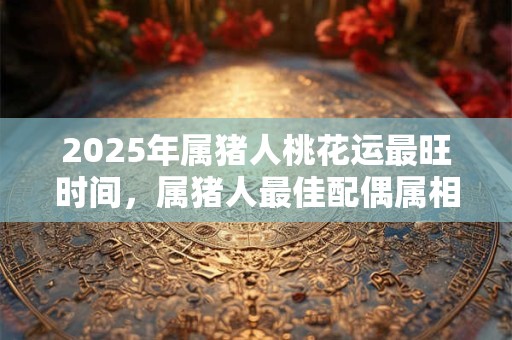 2025年属猪人桃花运最旺时间，属猪人最佳配偶属相