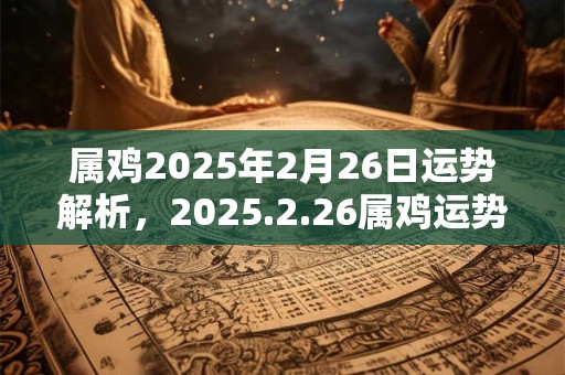 属鸡2025年2月26日运势解析，2025.2.26属鸡运势分析