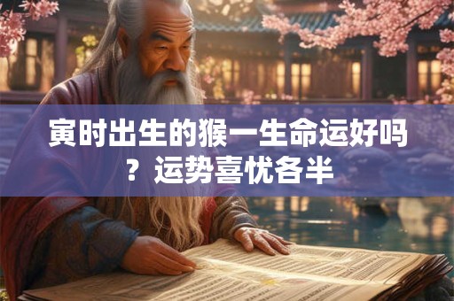 寅时出生的猴一生命运好吗？运势喜忧各半