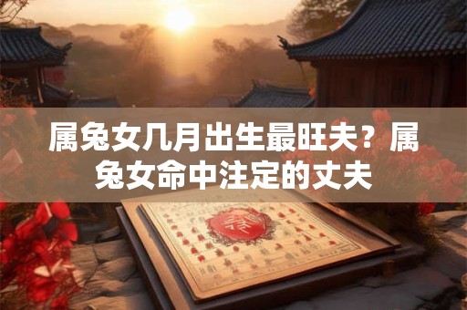 属兔女几月出生最旺夫？属兔女命中注定的丈夫