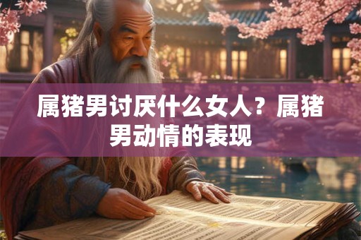 属猪男讨厌什么女人？属猪男动情的表现