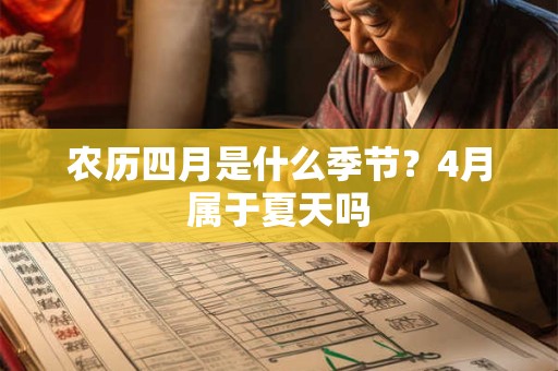 农历四月是什么季节？4月属于夏天吗
