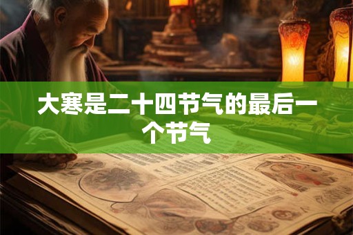 大寒是二十四节气的最后一个节气