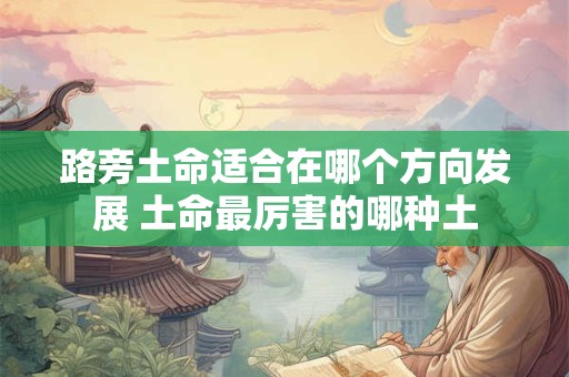路旁土命适合在哪个方向发展 土命最厉害的哪种土