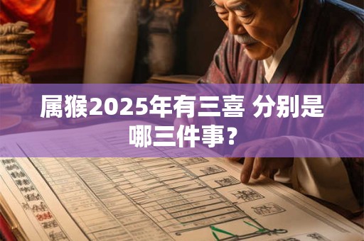 属猴2025年有三喜 分别是哪三件事？