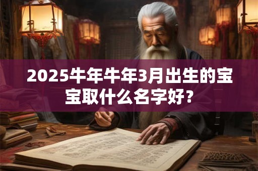 2025牛年牛年3月出生的宝宝取什么名字好？