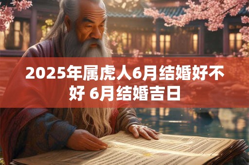 2025年属虎人6月结婚好不好 6月结婚吉日