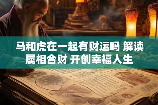 马和虎在一起有财运吗 解读属相合财 开创幸福人生