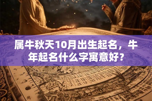 属牛秋天10月出生起名，牛年起名什么字寓意好？