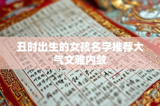 丑时出生的女孩名字推荐大气文雅内敛